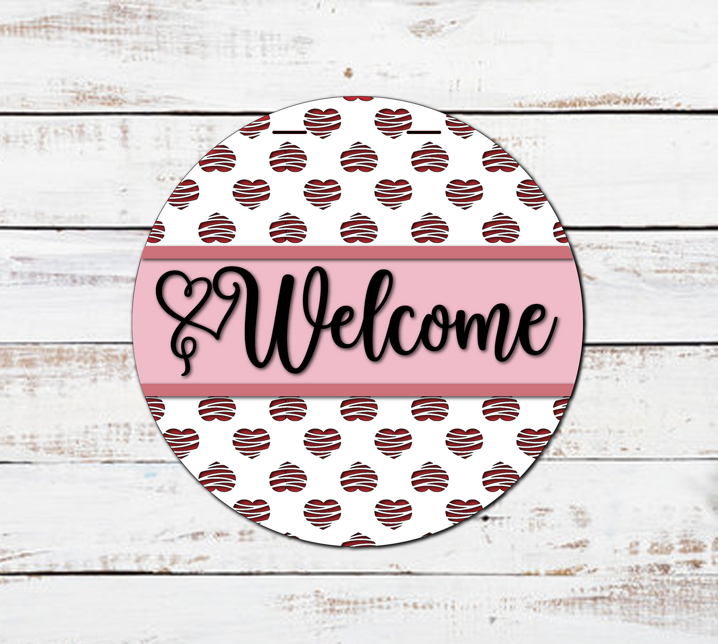 Custom Valentine's Day Wood Door Hangers: Unique Designs & Hand-Painted Elegance