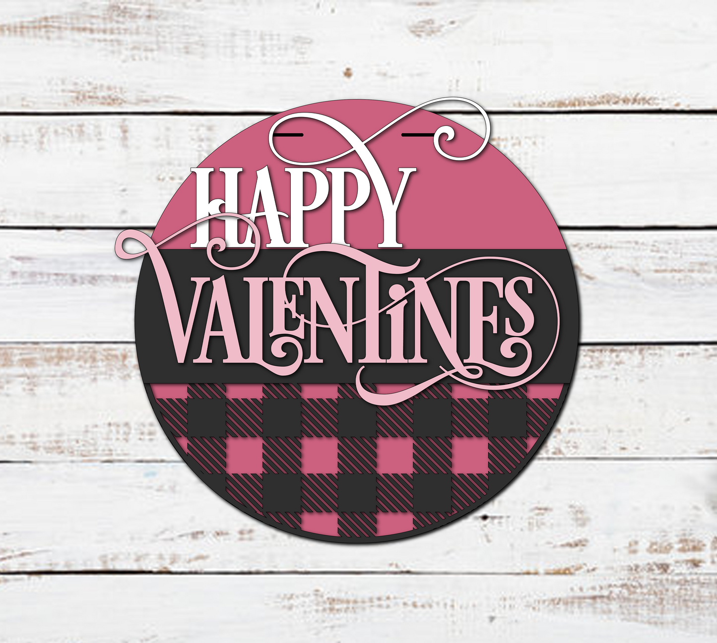 Custom Valentine's Day Wood Door Hangers: Unique Designs & Hand-Painted Elegance