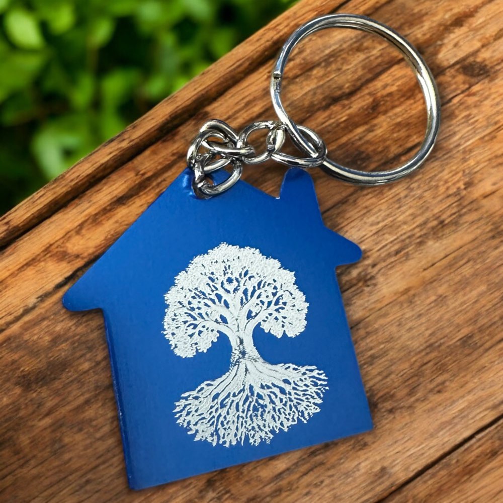 New Home Stainless Steel Keychain-Celebrate New Beginnings with Style!
