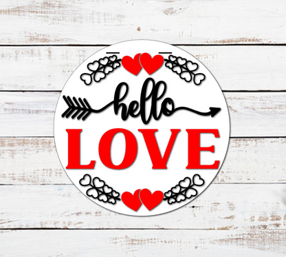 Custom Valentine's Day Wood Door Hangers: Unique Designs & Hand-Painted Elegance