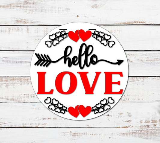 Custom Valentine's Day Wood Door Hangers: Unique Designs & Hand-Painted Elegance