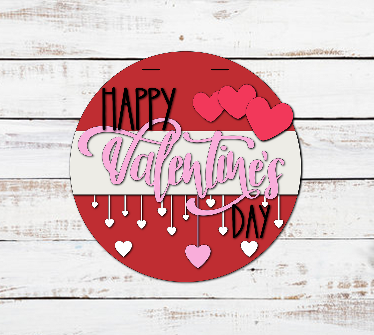 Custom Valentine's Day Wood Door Hangers: Unique Designs & Hand-Painted Elegance