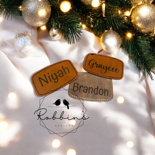 Iron-On Name Patches for Christmas Stockings 🌲