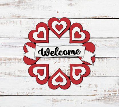 Custom Valentine's Day Wood Door Hangers: Unique Designs & Hand-Painted Elegance
