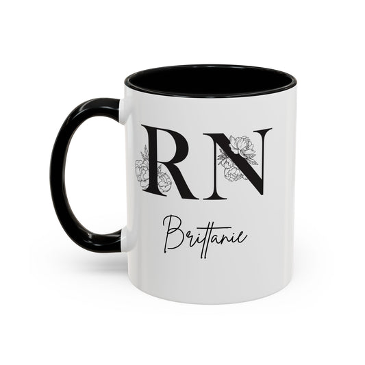 Accent Coffee Mug (11, 15oz) Nurse Name Mug