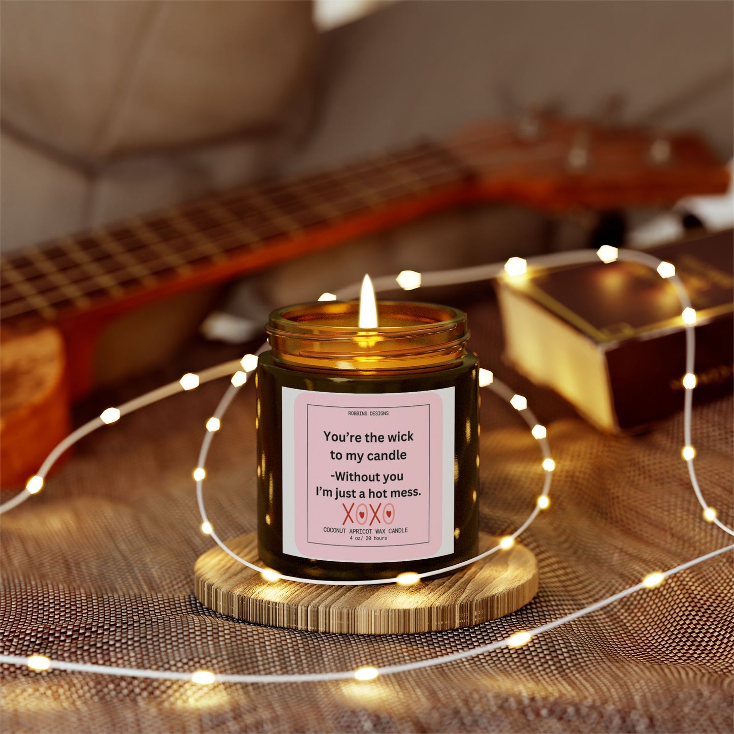 Scented Candle, Valentine's Day Funny Quote, 4 oz