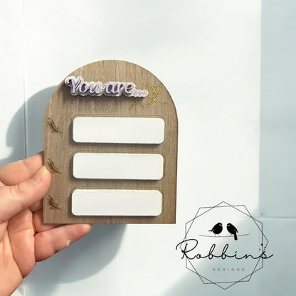 Reusable Personalized Dry Erase Board