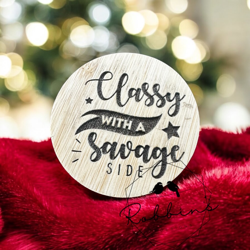 Holiday Magnetic Bamboo Bottle Opener Customizable