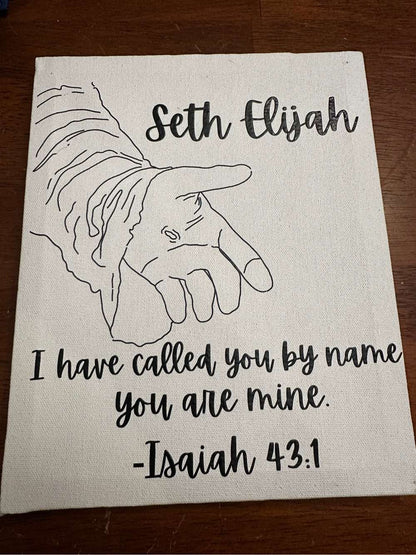 I Have Called You By Name You Are Mine Print Isaiah 43:1