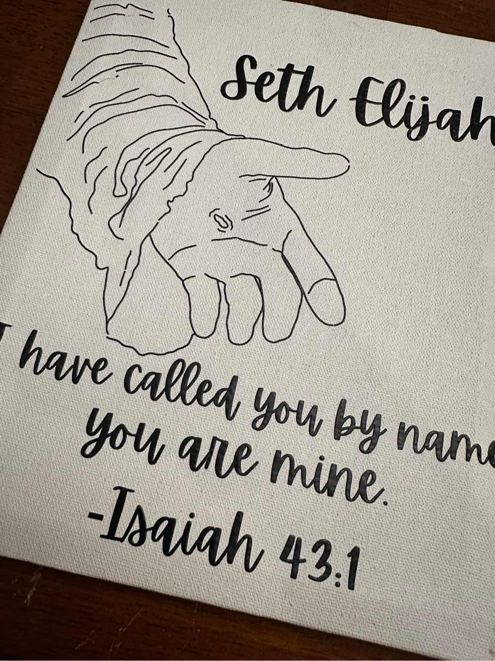 I Have Called You By Name You Are Mine Print Isaiah 43:1