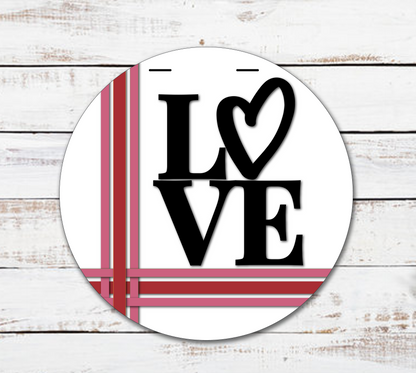 Custom Valentine's Day Wood Door Hangers: Unique Designs & Hand-Painted Elegance