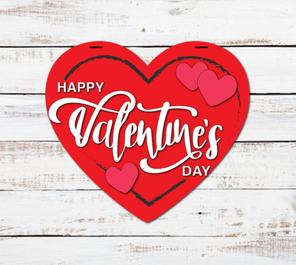 Custom Valentine's Day Wood Door Hangers: Unique Designs & Hand-Painted Elegance