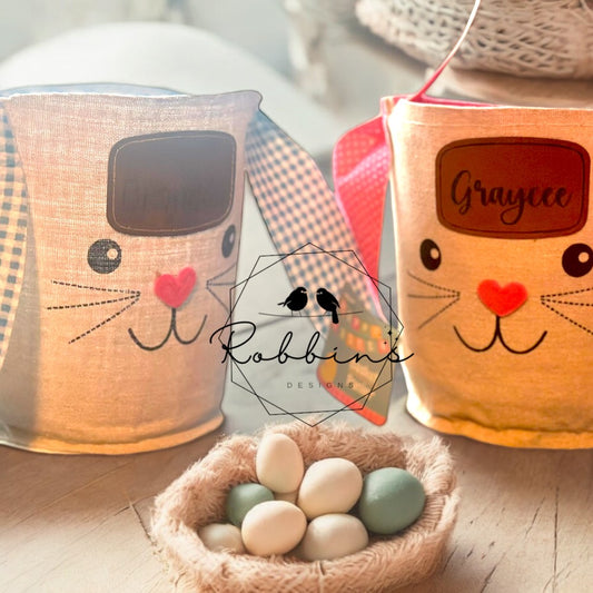 Personalized Fabric Easter Basket