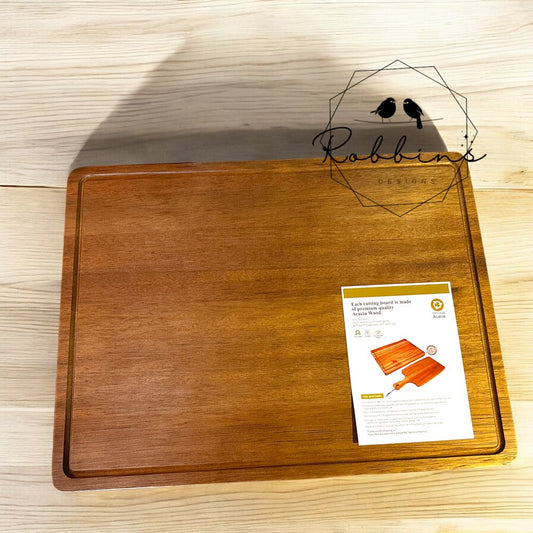 Exclusive Acacia Wood Cutting Board for Christmas and Holidays! Custom Engraving Available!