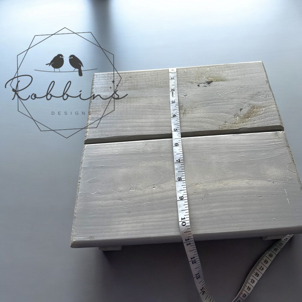 Rustic Charm Customizable NC Barn Wood Riser Set of 3