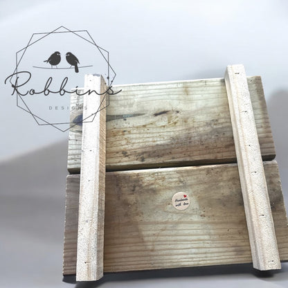 Rustic Charm Customizable NC Barn Wood Riser Set of 3