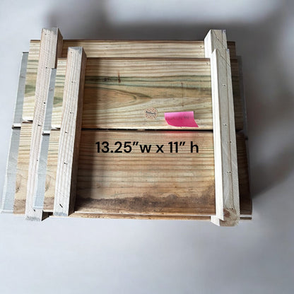 Rustic Charm Customizable NC Barn Wood Riser Set of 3