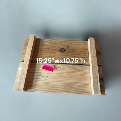 Rustic Charm Customizable NC Barn Wood Riser Set of 3